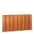 Hardhouten plankenscherm 17 planks 14 mm recht verticaal 180x90 cm