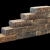 PILESTONE LINE WALNUT 40X15X10CM