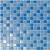 Mosaico serie cromie acqua celeste lux mix 2x2 33x33