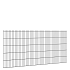 Hillfence metalen scherm, dubbele staafmat, 250x103 cm, zwart