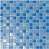 Mosaico serie cromie acqua celeste lux mix 2x2 33x33